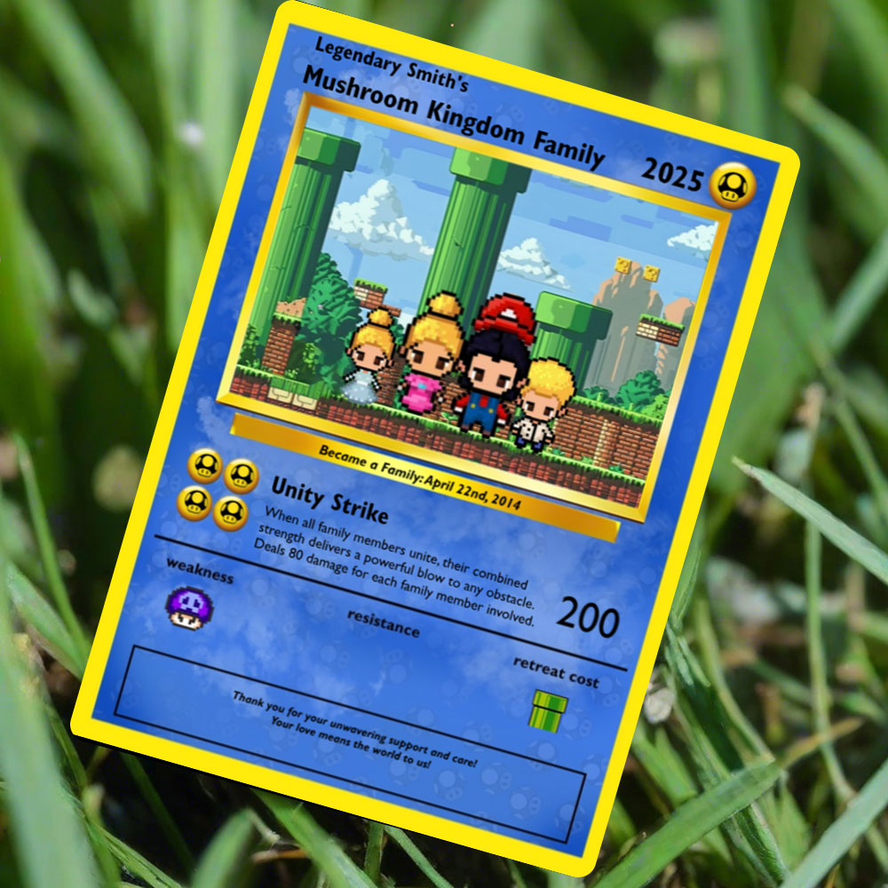 Mushroom Kingdom Family Card -Build Your Own