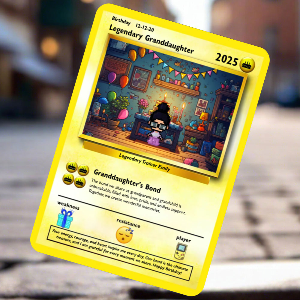 Granddaughter Birthday Card - Build Your Own -