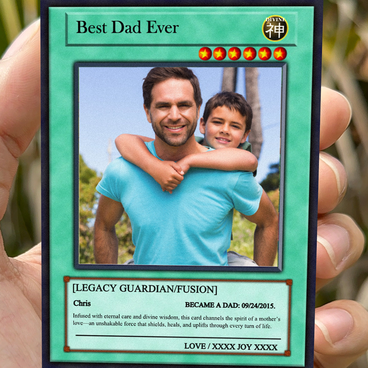 Yu-Gi-Love Father's Day Card - Photo