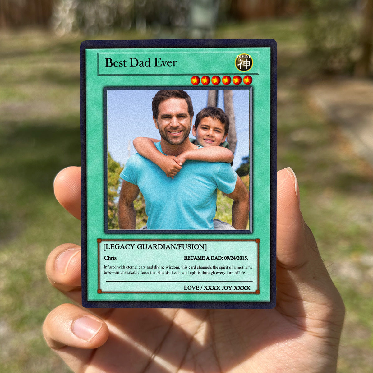 Yu-Gi-Love Father's Day Card - Photo