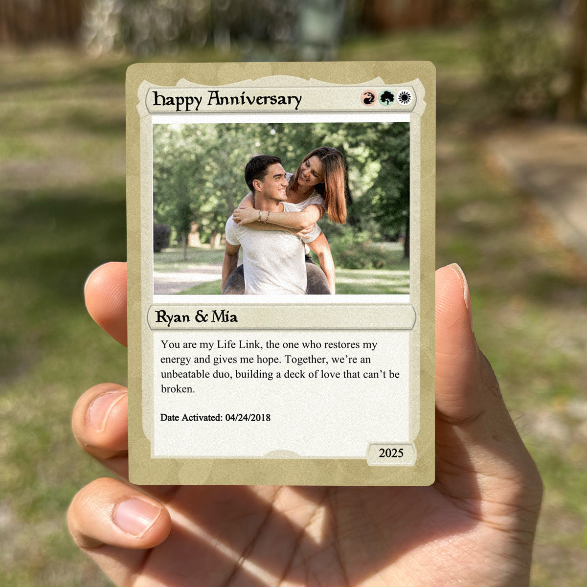 Love The Gathering Anniversary Card - Photo