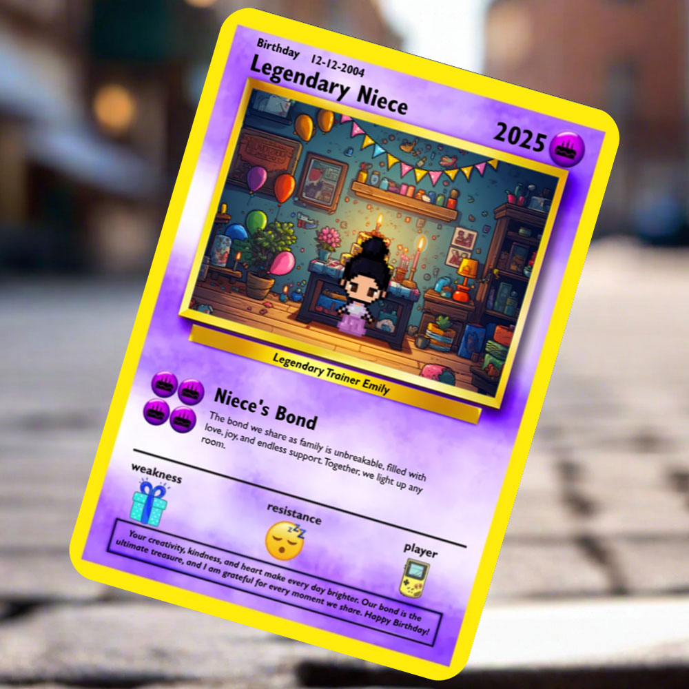 Niece Birthday Card - Build Your Own