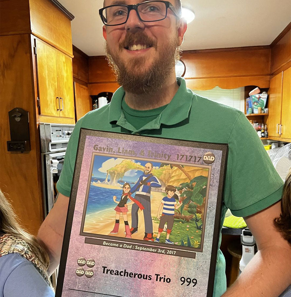 Poke papá - Arte dibujado a mano 1