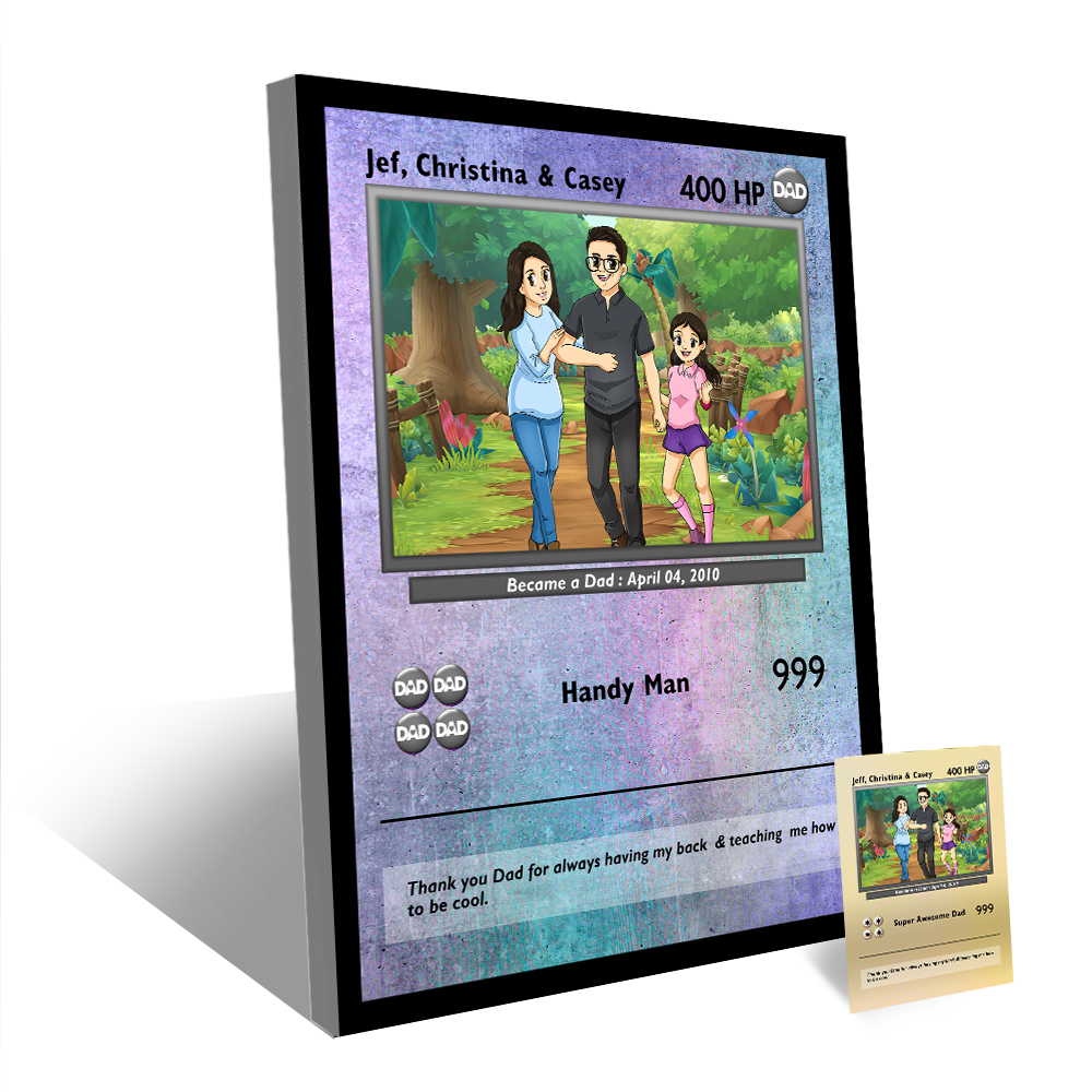 Poke papá - Arte dibujado a mano 1