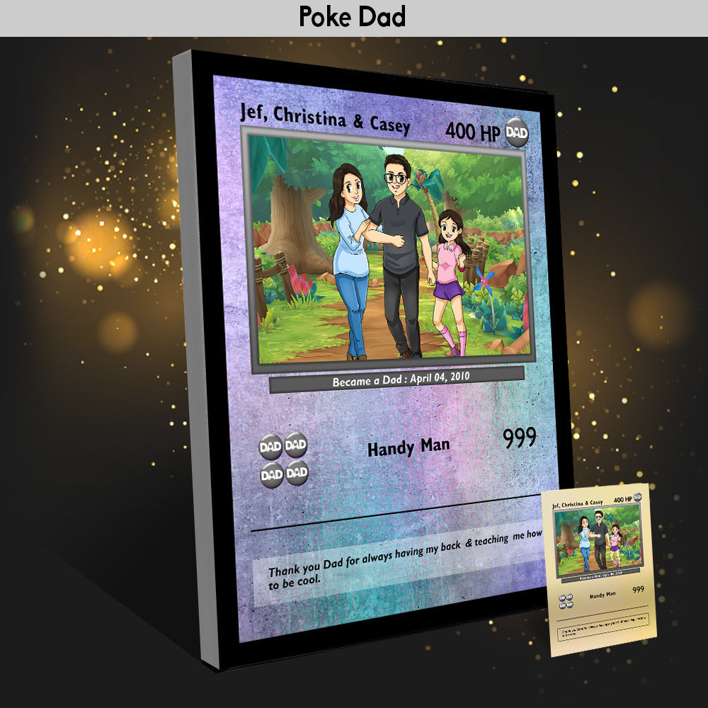 Poke papá - Arte dibujado a mano 1