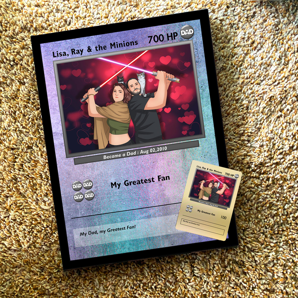 Poke papá - Arte dibujado a mano 1