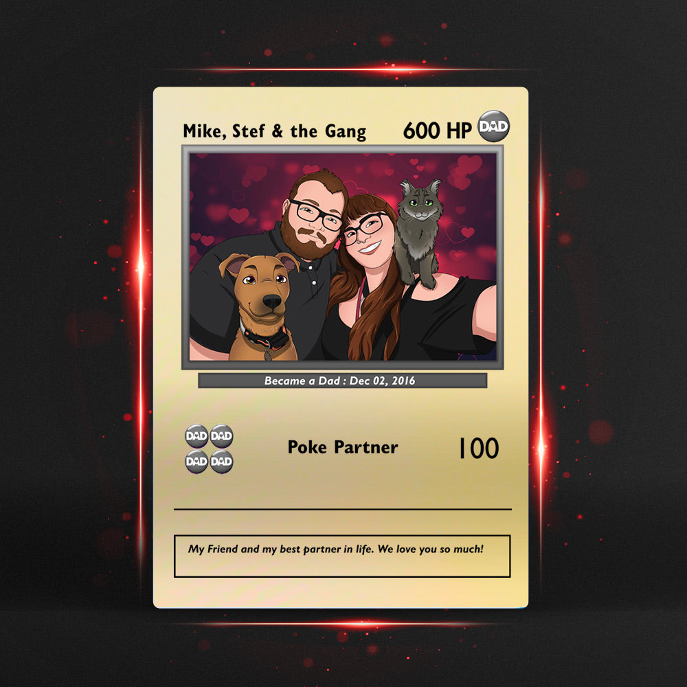 Poke papá - Arte dibujado a mano 1