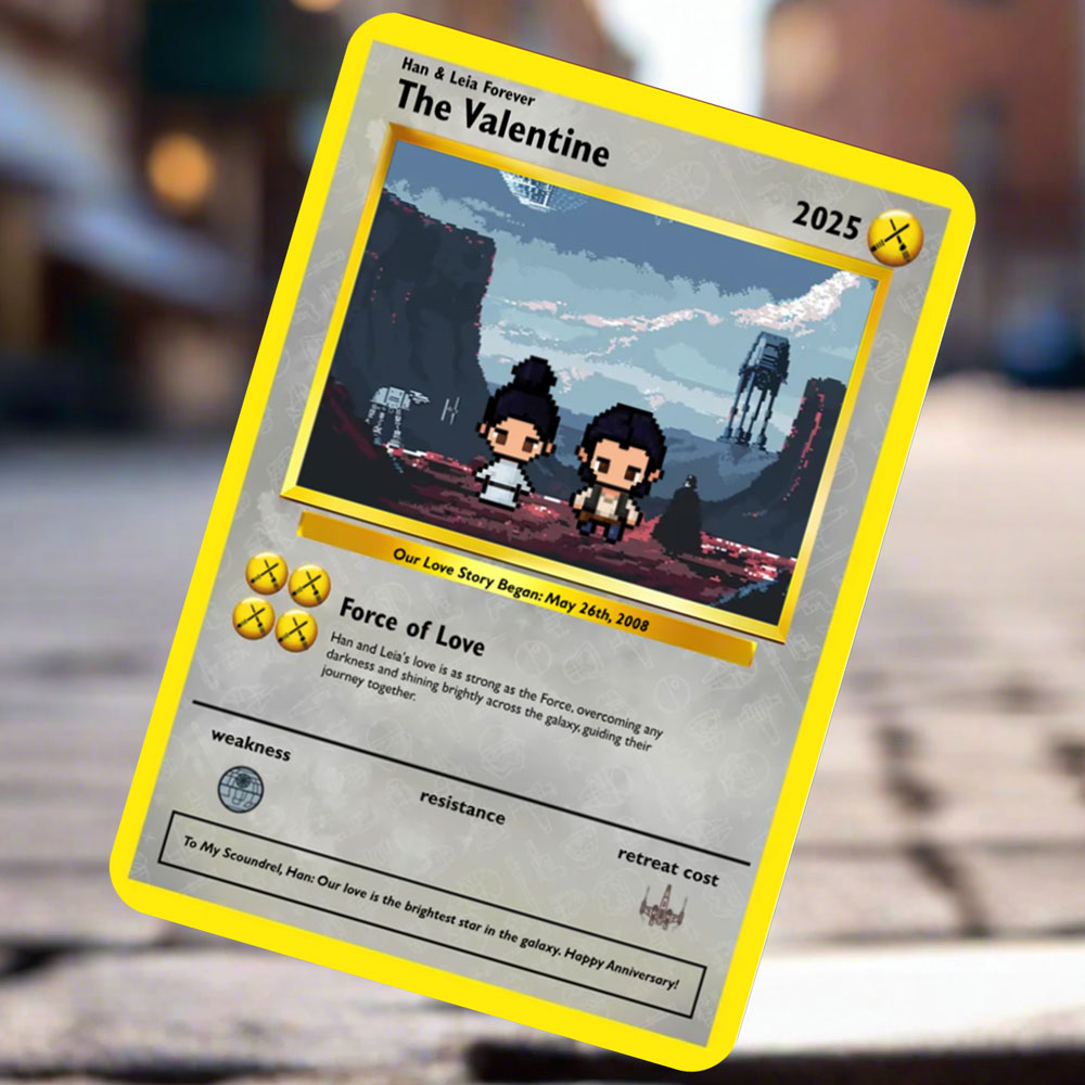 Space Wars Love Card - Build Your Own