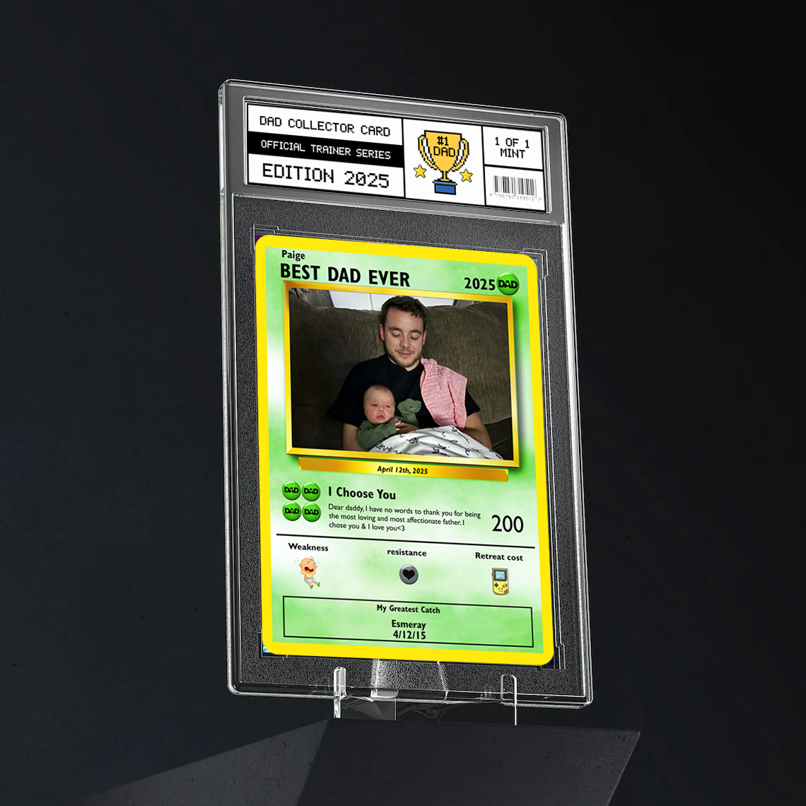 Tarjeta de papá - Construye tu propia foto